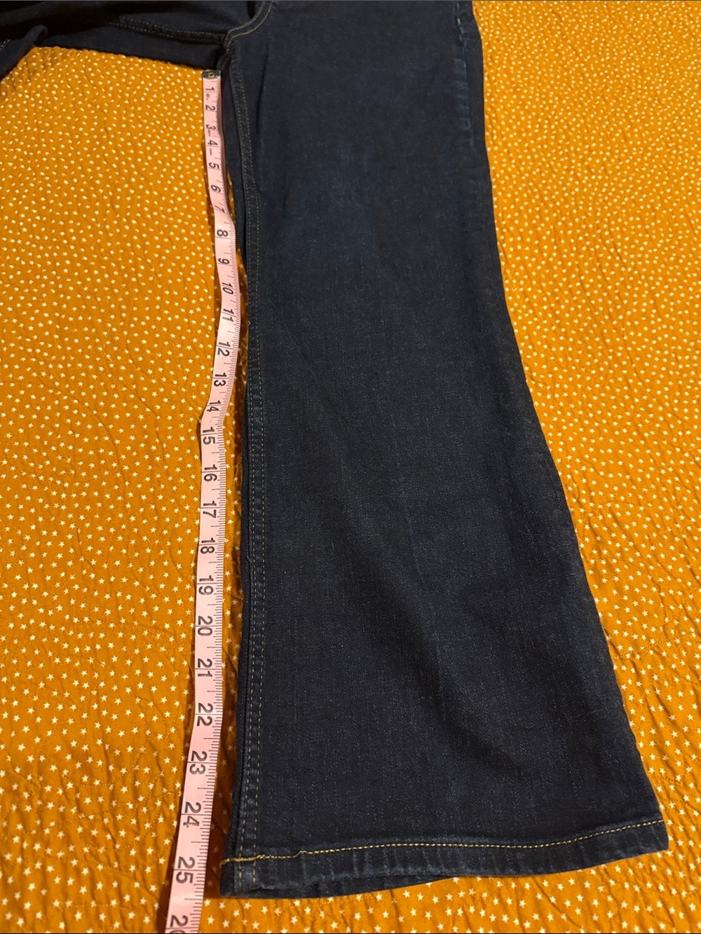 Zara Navy Wide-Leg Flare Jeans - Picture 4 of 7
